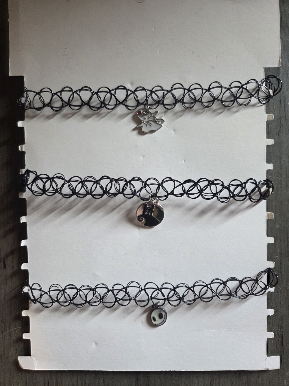 Lot Of 3 Handcrafted Nightmare Before Christmas Choker Necklaces